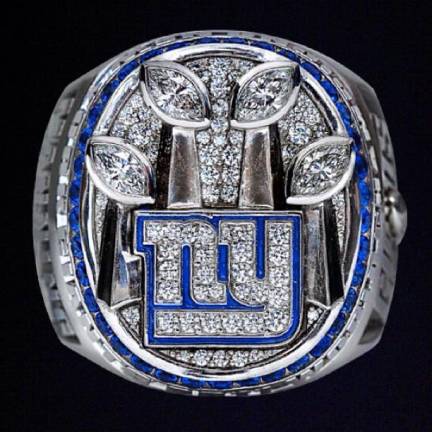Those were the days! A Giants Super Bowl 46 ring.