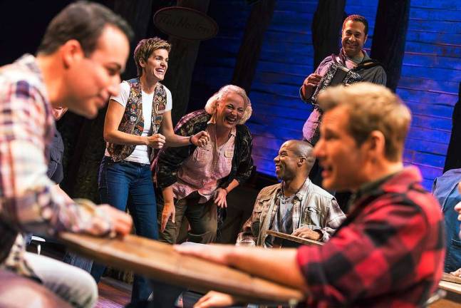 The cast of &quot;Come from Away.&quot; Photo Matthew Murphy