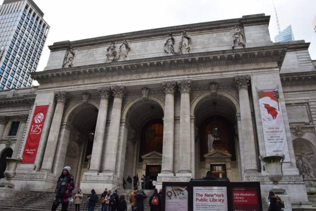 Once a reservoir: New York Public Library at 42nd Street.