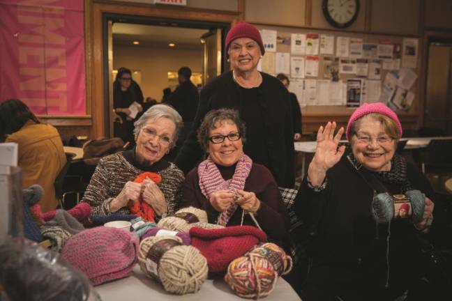 A pre-COVID 92Y knitting group. Photo: Todd France, courtesy of 92Y