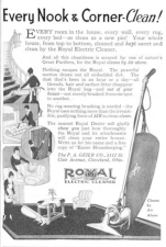 The ad for the Royal Electric Cleaner appeared in a monthly magazine over 100 years ago, but it still may offer some of the soundest advice for helping to keep pesky critters at bay in your apartment. Photo: Wikimedia Commons