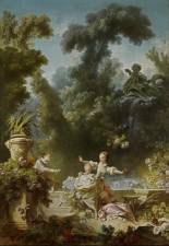 Jean-Honoré Fragonard, “The Progress of Love: The Pursuit,” 1771–72, oil on canvas, 125 1/8 x 84 7/8 inches, The Frick Collection, New York. Photo: Michael Bodycomb