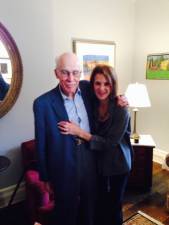 Roger Angell and Michele Willens. Photo courtesy of Michele Willens