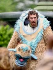 Benedict Cumberbatch starring in upcoming Netflix Series Eric, seen filming recently outside City Hall. Photo: Steve Sands/NY Newswire