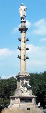 A majority of the Mayoral Advisory Commission on City Art, Monuments and Markers, established last year to address controversial commemorations on city land, advocated for keeping the statue of Christopher Columbus at Columbus Circle, saying it “represents the complexity and contradictions embedded in our representation of our history as a nation.” The commission noted that “the best option” to redress similar controversies “will be to add new works of public art or new educational opportunities.” Photo: Marcel Rene Kalt, via Wikimedia Commons