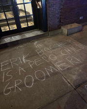 Two people were arrested for trespassing at Council Member Erik Bottcher’s apartment building on Monday, Dec. 19, according to an NYPD spokesperson. Photo via Erik Bottcher’s Twitter
