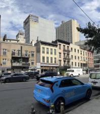 50-64 Third Ave., a row of buildings that the developer Ari Zagdanski and his firm Kinsmen Property Group now hope to demolish. Objections to their filings have put the knock-down on hold.