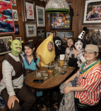 People you don’t meet online, at least not all at once. Halloween at The Dead Rabbit on Stone Street.