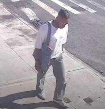 A photo of an e-biker that police say struck and killed the Head Start teacher Priscilla Loke in Chinatown. Loke’s family is demanding answers from the NYPD, after noting that the unidentified suspect was allowed to leave the scene after talking with cops.