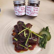Esther Yang’s BBQ sauce and spareribs.