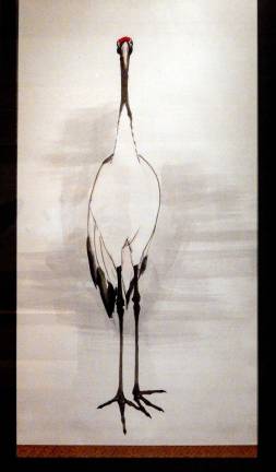 Nagasawa Rosetsu's "Cranes" from the Edo period (1615–1868) are among the delights on view in the Met's Arts of Japan galleries. Photo: Adel Gorgy