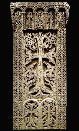 A 12th–13th century Khachkar from the monastery of Havuts‘ Tar, Ayrarat. Photo: Adel Gorgy