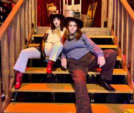 Saylor Lake (left) and Rae Jackson (right) for the Gay Cowboy Show