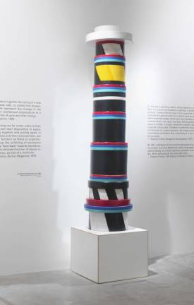 Ettore Sottsass (Italian, 1917-2007). "Power Distributor Menhir," 1967. Ceramic. 93 11/16 in. Private Collection, Europe © Studio Ettore Sottsass Srl