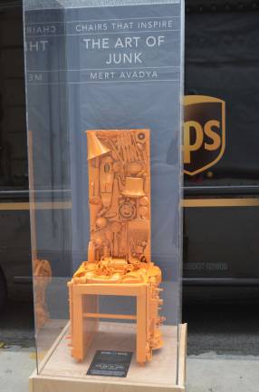 Mert Avadya’s “The Art of Junk” displays his non-targeted inspiration. Photo courtesy of Madison Avenue BID
