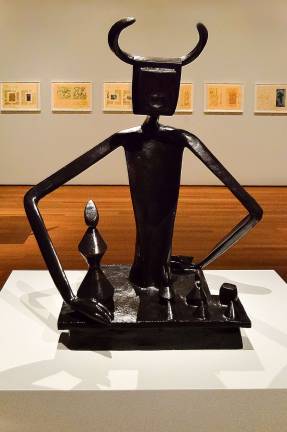 Gallery view of Max Ernst: Beyond Painting with &quot;The King Playing with the Queen.&#x201d; Photo: Adel Gorgy