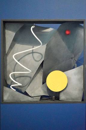 In 1934's &quot;Black Frame,&quot; the artist put the elements of art on stage. Today the work, and others, are performed in &#x201c;Calder: Hypermobility.&#x201d; Photo: Adel Gorgy