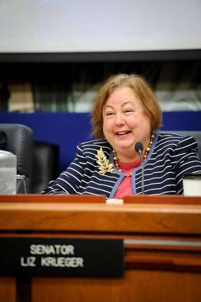 State Sen. Liz Krueger. The East Side Democrat recently introduced abill in Albany that would close a legal loophole and facilitate theprosecution of online sexual harassment cases. Photo: Office of LizKrueger
