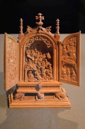 A miniature altarpiece with the Adoration of the Magi from the Art Gallery of Ontario, Toronto, shows variety and the artist's creative spark. Photo: Adel Gorgy