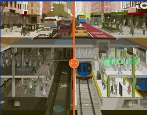 The MTA offered a look at the future without proper investment (left) and with proper investment (right) as it released its first ever 20 year plan and warned that failure to implement needed changes could threaten the very survival of New York City. Photo: MTA