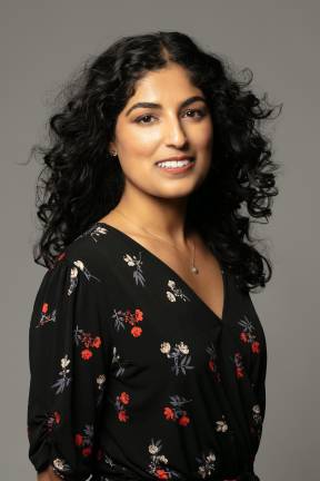The poet Megan Pinto, Oct. 28, 2022. Pinto spent four years compiling her poetic collection, <i>Saints of Little Faith,</i> which was released late last year. Many of the poems by the Raleigh, NC , native are set in New York City, where Pinto has lived for the past 10 years.