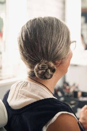GWC member Michelle Novie sports a braided low side bun. Photo: Ryan Segedi