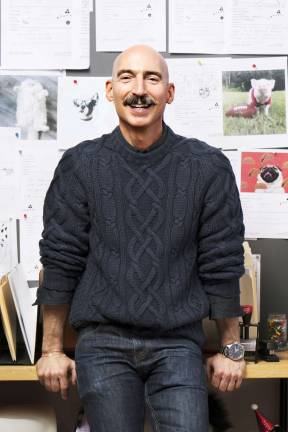 Dave Laubach, Avanti Press Director of Design, at the West 18th Street office. Photo: Ryan Segedi