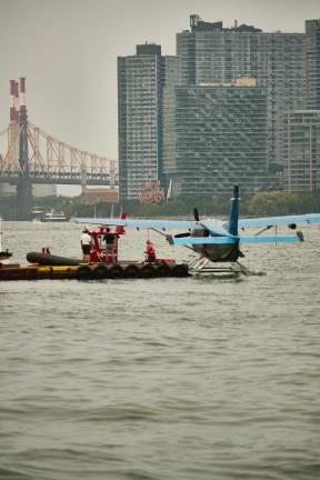 The plane, which sustained substantial damage, is a Kodiak 100 seaplane.
