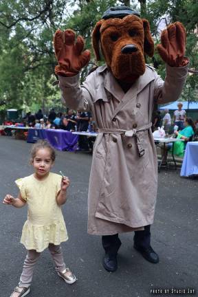McGruff the Crime Fighting Dog was a big hit with youngsters.