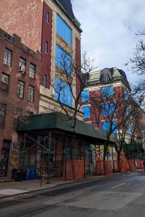 While the battle on the fate of the landmarked building that once housed P.S. 64 raged, the building itself deteriorated. Photo: Brian Berger