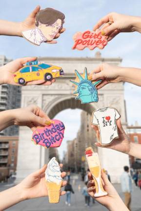 NYC-themed cookies. Photo courtesy of Funny Face Bakery