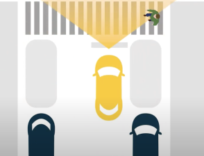 An example of “daylighting” is shown in a video by Transportation Alternatives. Without cars parked next to the intersection, both the driver and the pedestrian have a better view of each other.
