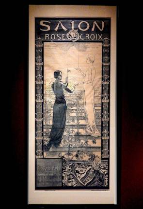 Poster for the first Salon de la Rose+Croix, 1892. Photo: Adel Gorgy