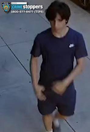 Wanted for burglary in Alphabet City, July 23, near East Sixth Street and Avenue C.