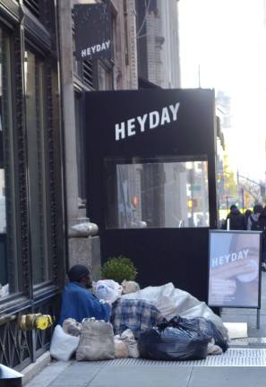 An ironic juxtaposition. Photo: Deborah Fenker