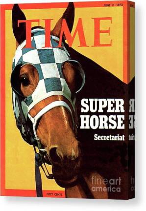 <b>There have been four other winners of the Triple Crown in horse racing since Secretariat accomplished the feat by winning the Belmont Stakes 50 years ago. But no horse has replaced the chestnut mare in the minds of sports fans, who still hail him as the greatest thoroughbred of all time.</b> Photo: Time magazine