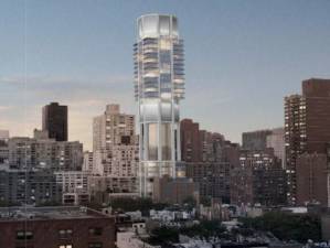 Design for building on East 62nd Street. Image via Rafael Vinoly Architects