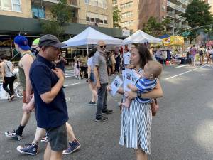 District Leader Rebecca Weintraub on the Upper East Side. Photo courtesy of Rebecca Weintraub