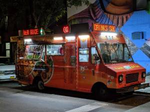 Halal truck downtown. Photo: Eden, Janine and Jim, via Flickr