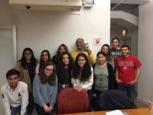 The author with some of his students.