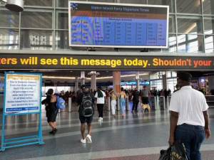 At the Whitehall Ferry Terminal, home of the Staten Island Ferry. Photo: Darya Foroohar