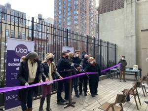 At the ribbon-cutting ceremony for the new Urban Outreach Center. Photo courtesy of Council Member Ben Kallos