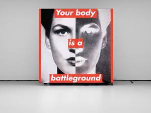 Installation view, “Barbara Kruger,” David Zwirner, New York, through August 12, 2022. Photo courtesy of David Zwirner