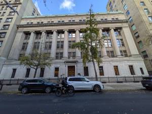 Regis High entrance at 55 E. 84th St., Nov. 13, 2025.