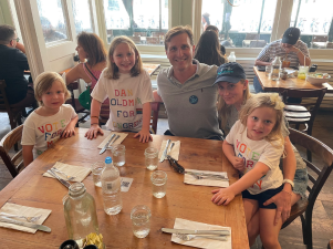 Daniel Goldman with his family on election day. Photo via Goldman’s Twitter