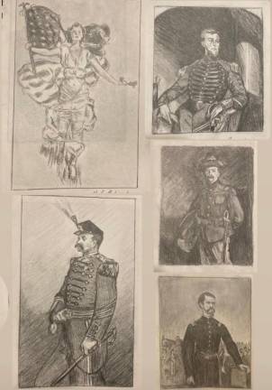 Soldier sketches came about after Galiczynski received permission to do work inside the Park Ave. Armory. Photo: Courtesy of Steve Galiczynski. He’s represented by Peg Alston Fine Arts. Photo: Courtesy of Steve Galiczynski