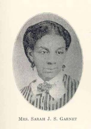 Sarah Smith Garnet, who lived in Greenwich Village, was the city’s first black female public school principal and an advocate for the right of African-American women to vote. Photo: New York Public Library, via NYC Landmarks Preservation Commission
