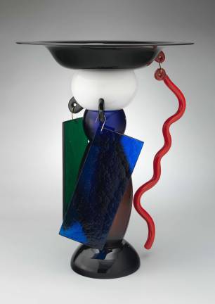 Ettore Sottsass (Italian, 1917-2007). "Effira Vase," 1986. Glass. H. 19-3/4 x W. 15 x D. 14-3/4 in. The Metropolitan Museum of Art, Gift of Daniel Wolf, 2017 © Studio Ettore Sottsass Srl