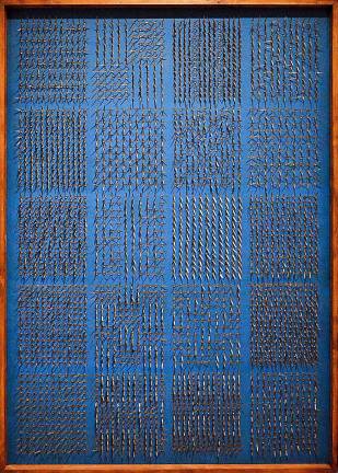 In 1967, Czech artist, Bela Kolárová found a way to make office supplies into art and made space for herself in the realm of 20th century abstract art. Photo: Adel Gorgy