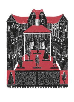 7. Neal Packer’s illustrations for Shakespeare are on view at “Art of Folio.” Photo: courtesy Society of Illustrators.